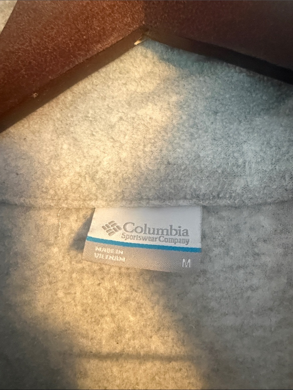 Columbia Women’s Light Grey Fleece Zip-Up Jacket Sz M - Picture 2 of 8